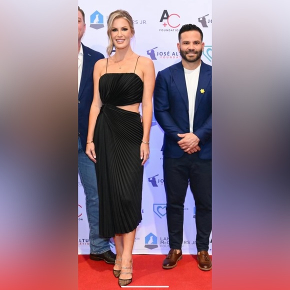 Alice + Olivia Fayeth Midi-Dress. Worn once for fundraiser event. Dry cleaned. - Picture 2 of 3